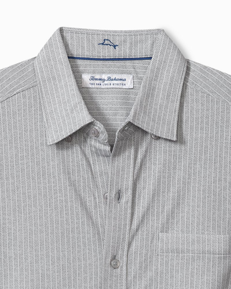 San Lucio Studio Stripe Knit Stretch Shirt