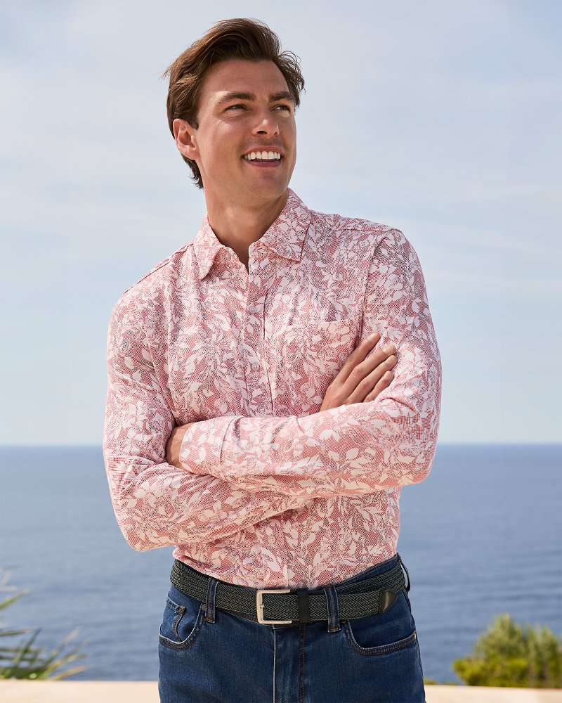 San Lucio Casa Vines Knit Stretch Shirt