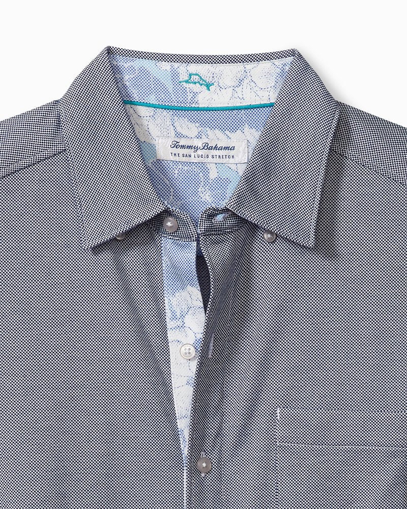 San Lucio Cali Blooms Happy Hour Knit Stretch Shirt