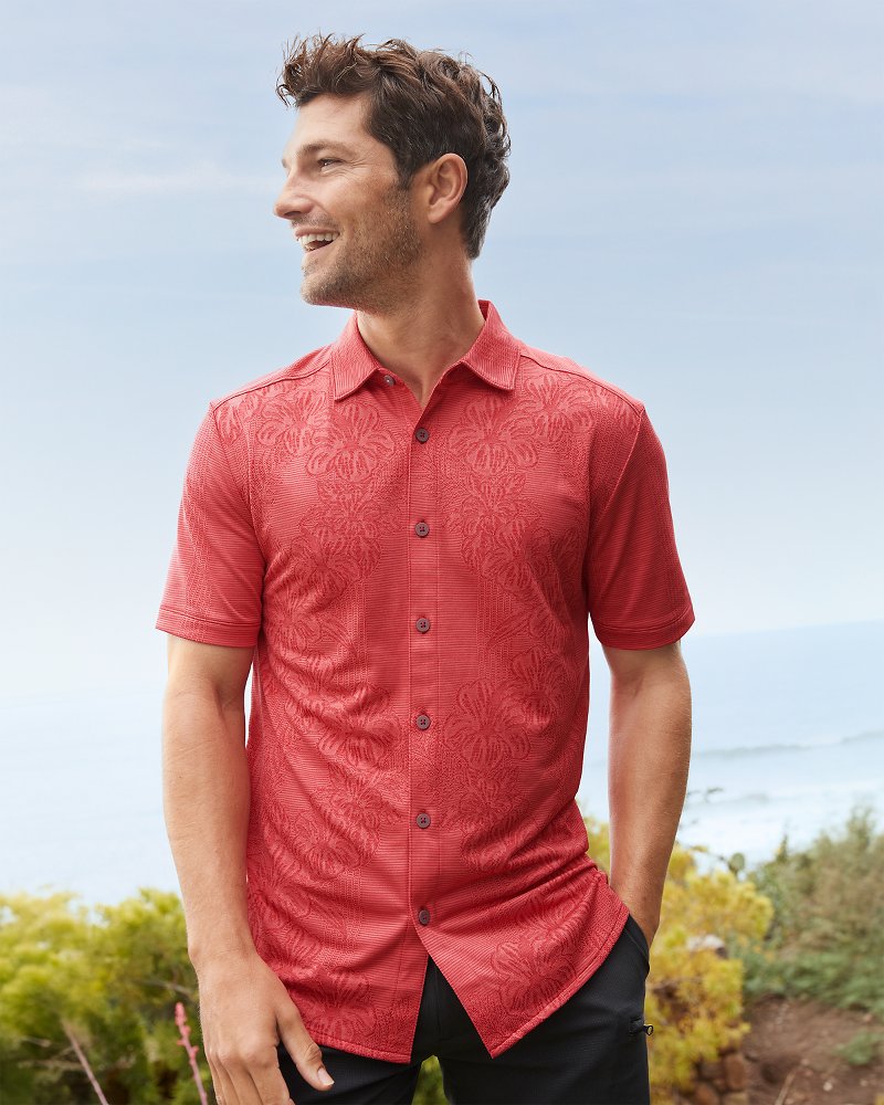 Palm Coast Cascade Vines IslandZone® Knit Shirt