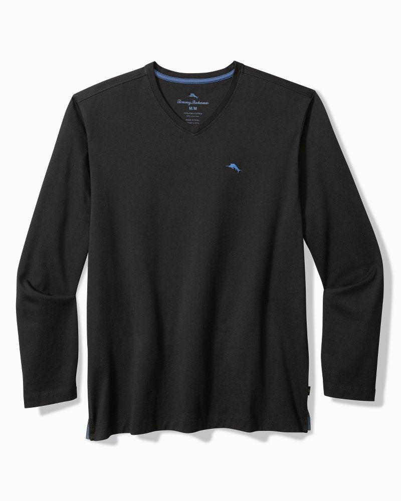 Bali Skyline Long-Sleeve V-Neck T-Shirt