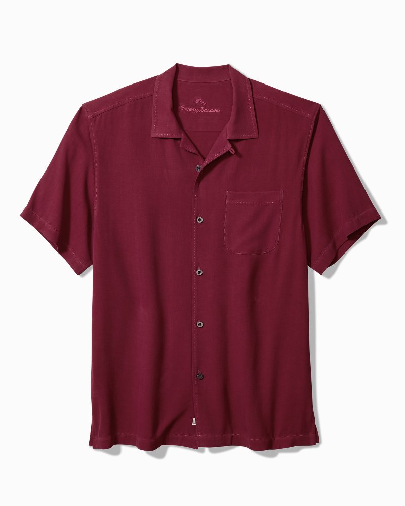 Hawaiian Herringbone Camp Shirt