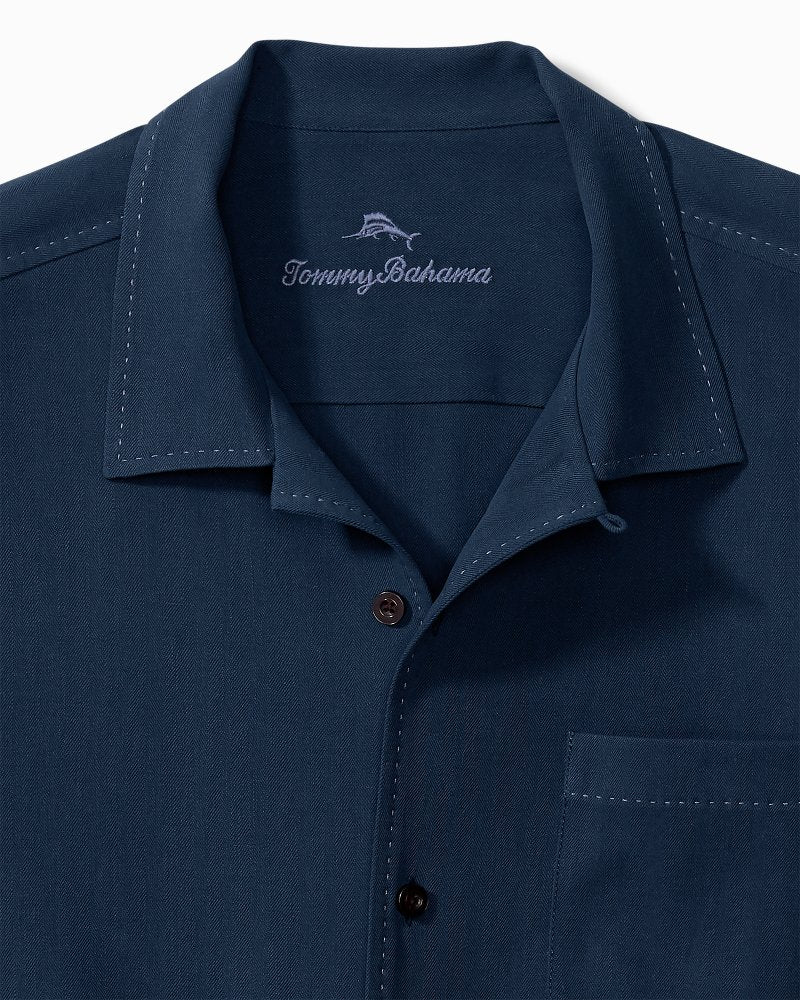 Hawaiian Herringbone Camp Shirt