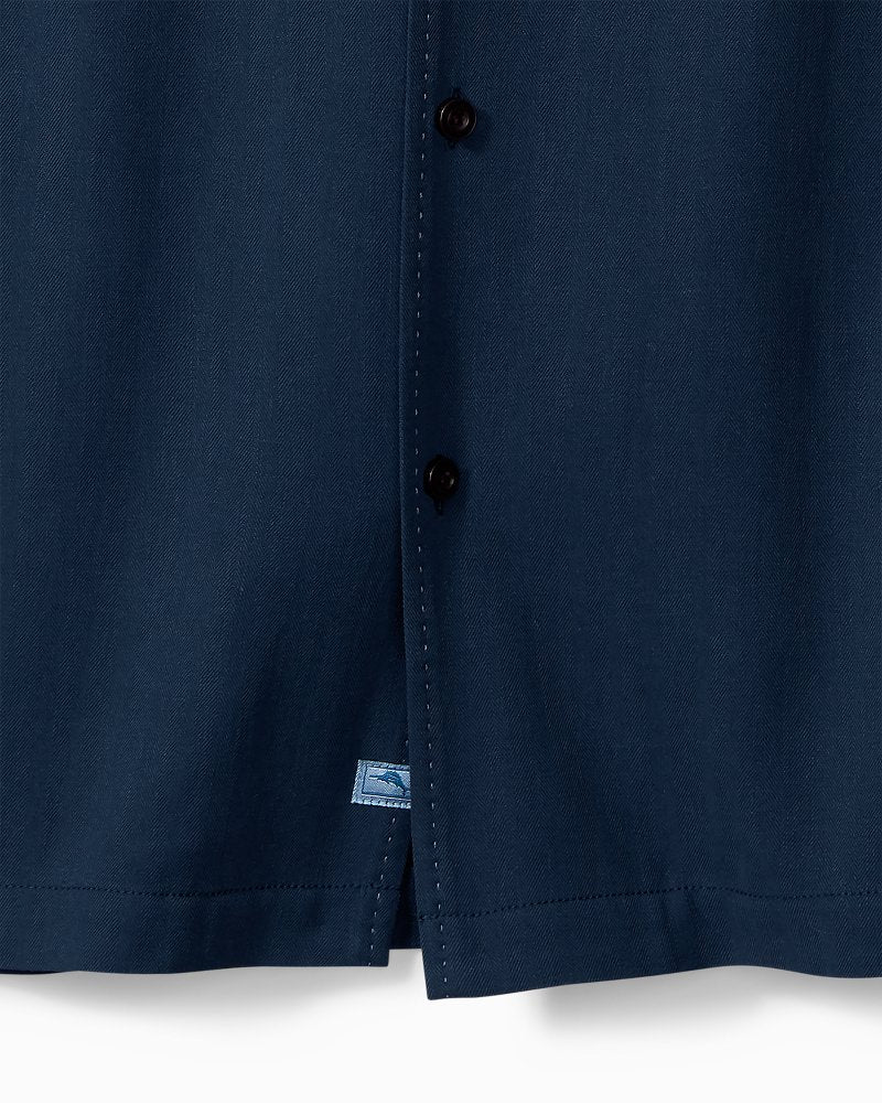 Hawaiian Herringbone Camp Shirt