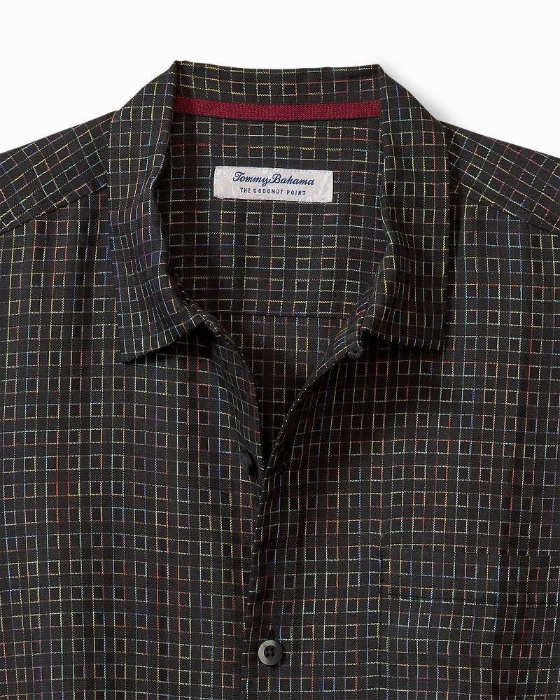 Coconut Point Prismatic Check IslandZone® Camp Shirt