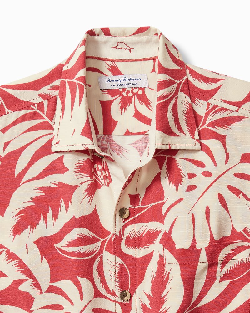 Veracruz Cay Lindavista Leaves Short-Sleeve Shirt