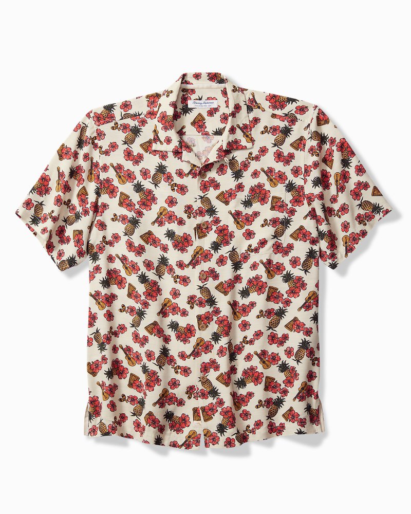 Veracruz Cay Ukelele Blooms Short-Sleeve Shirt