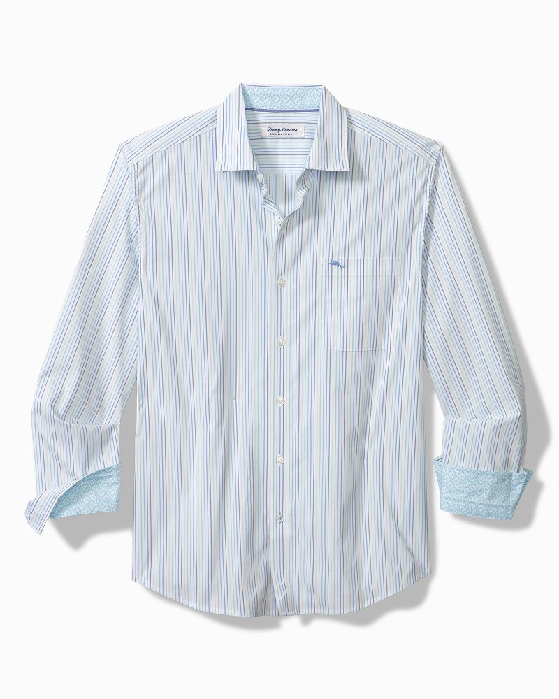 Sarasota Stretch Marina Stripe IslandZone® Shirt