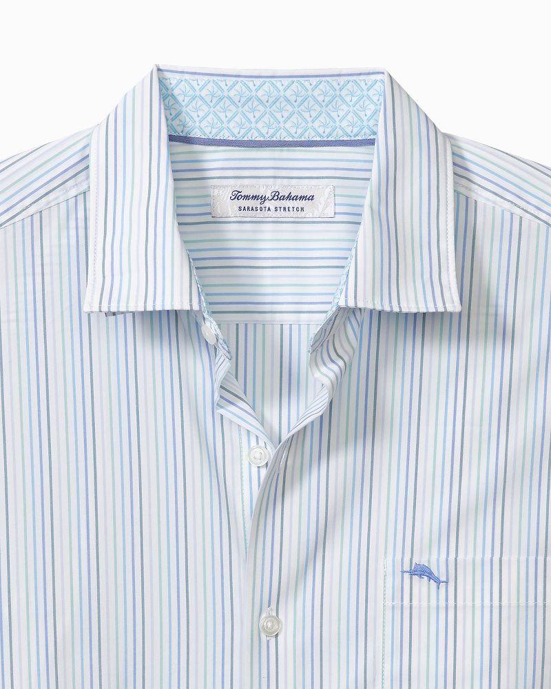 Sarasota Stretch Marina Stripe IslandZone® Shirt