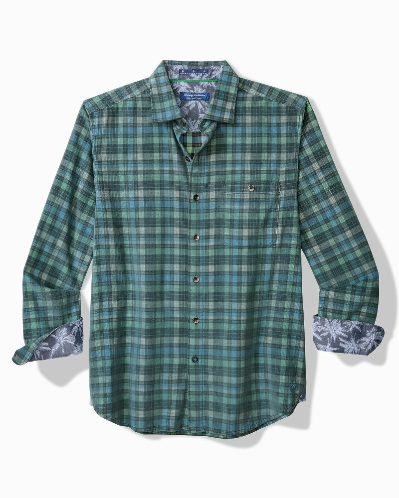 Coastline Cord Stretch Lagoon Check Shirt