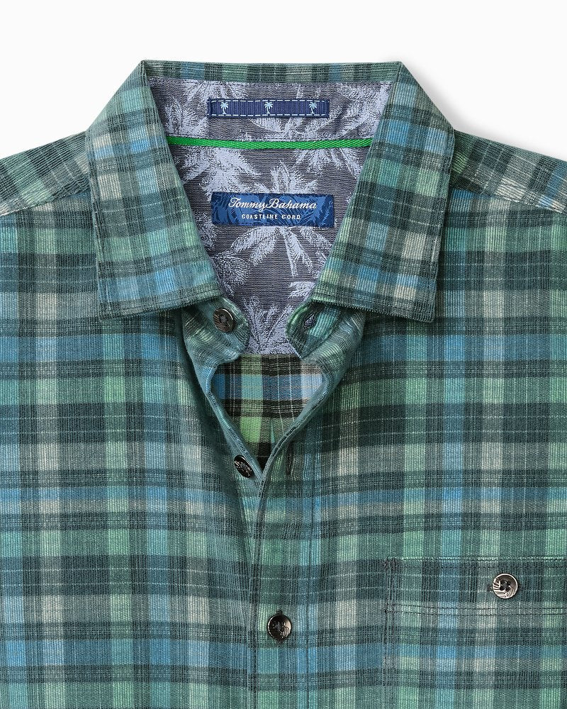 Coastline Cord Stretch Lagoon Check Shirt