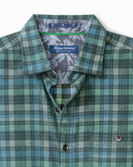 Coastline Cord Stretch Lagoon Check Shirt