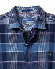 Canyon Beach Pebble Cay Plaid Stretch Flannel Shirt