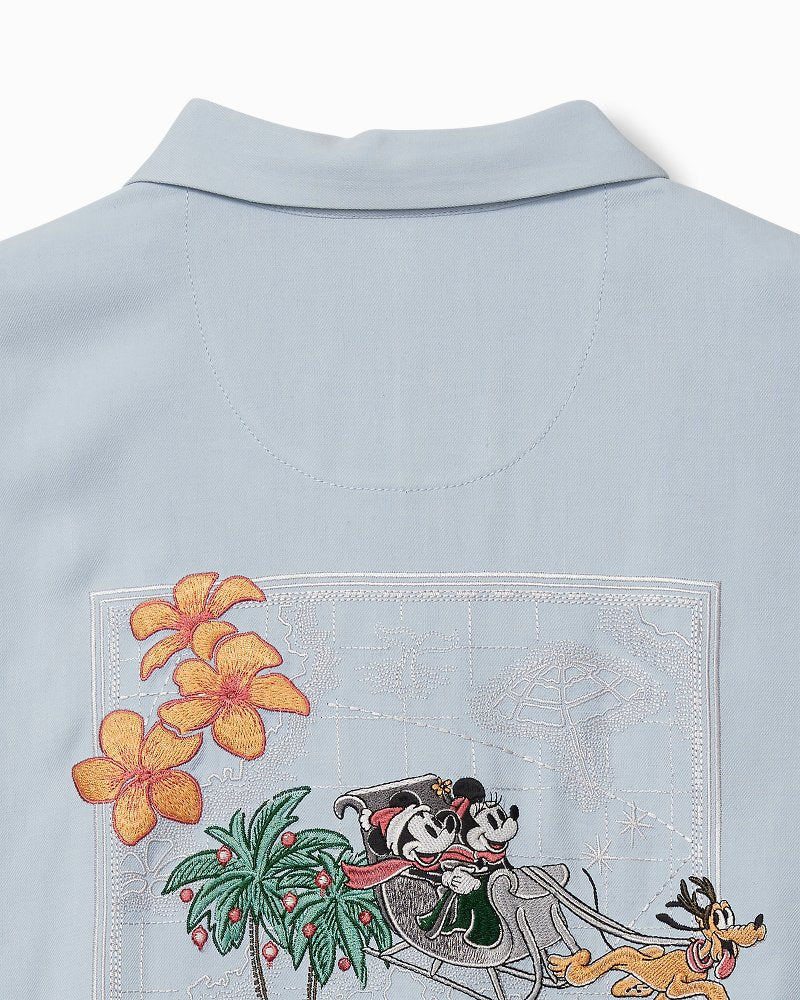 Disney Huladay Sleigh Ride Silk Camp Shirt