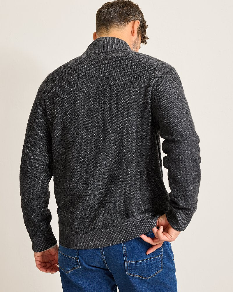 Crescent Shore IslandZone® Button-Mock Cardigan