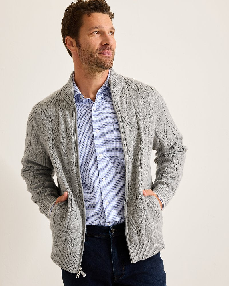 Capital Cable Full-Zip Cardigan
