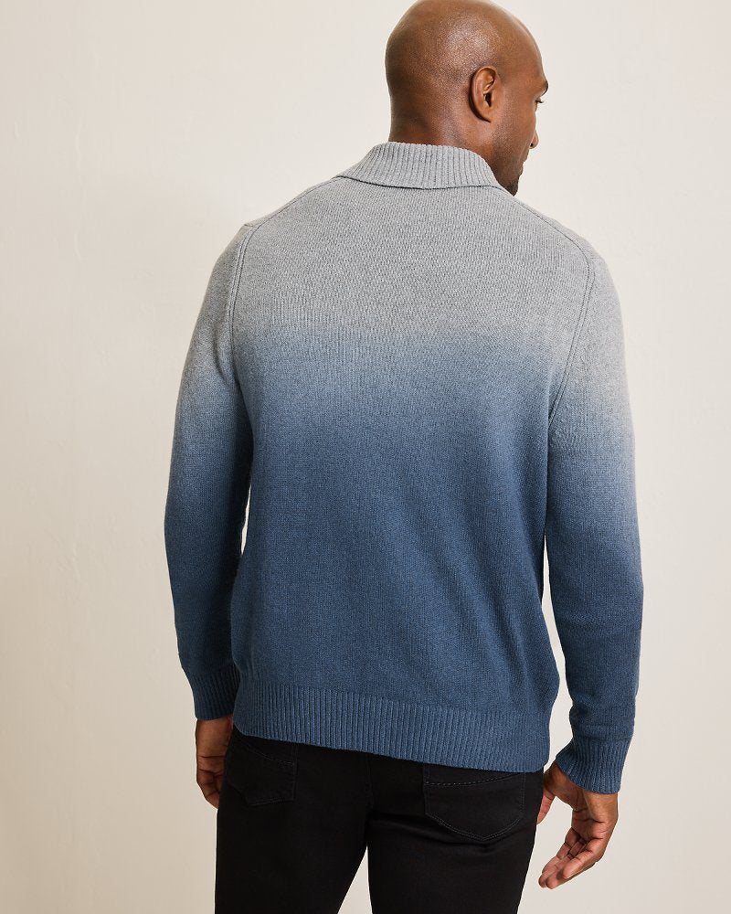 Ombré Dip-Dye Sweater Polo