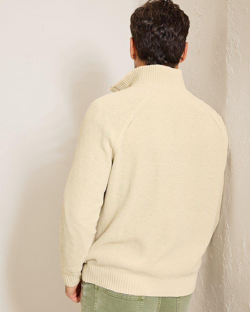 Shoreline Surfcomber Snap-Mock Sweater