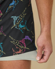 Naples Spotted at Sea 6-Inch Swim Trunks