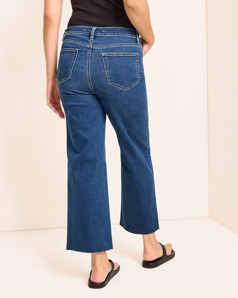 High-Rise Cropped Wide-Leg Jeans