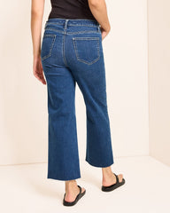 High-Rise Cropped Wide-Leg Jeans