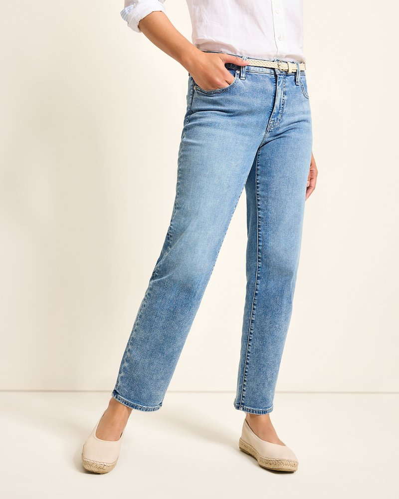 High-Rise Straight-Leg Jeans