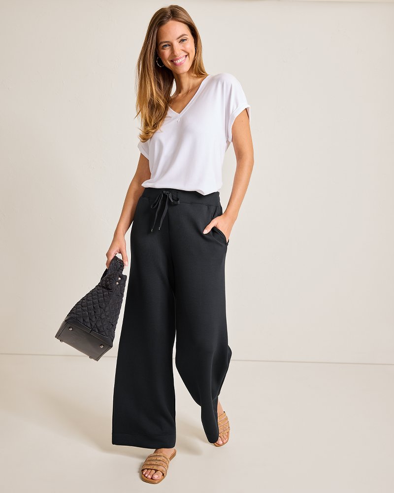 Palm Voyage Wide-Leg Pants