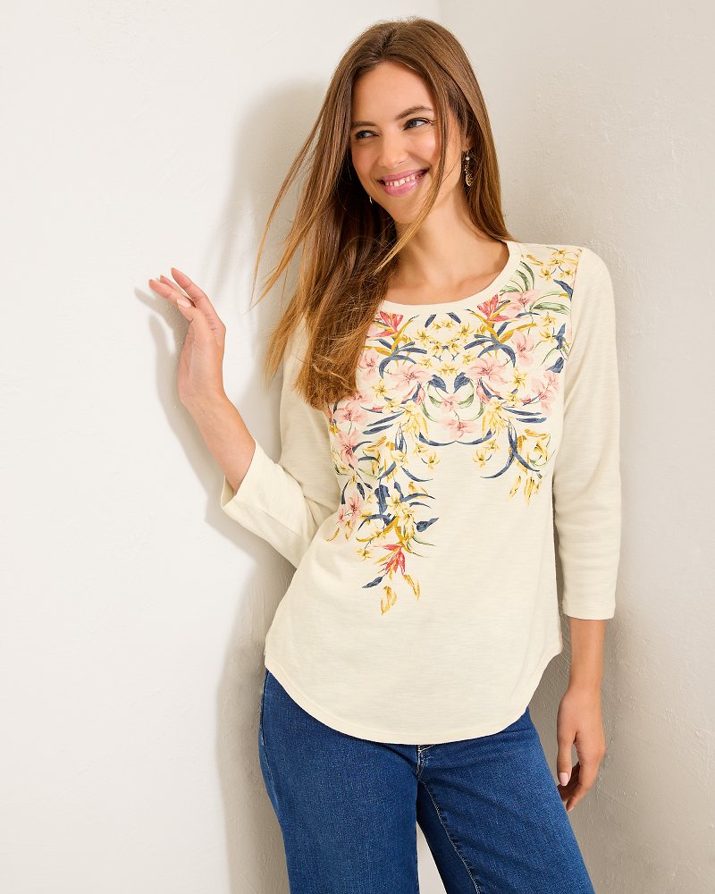 Ashby Isles Flora Amora 3/4-Sleeve T-Shirt