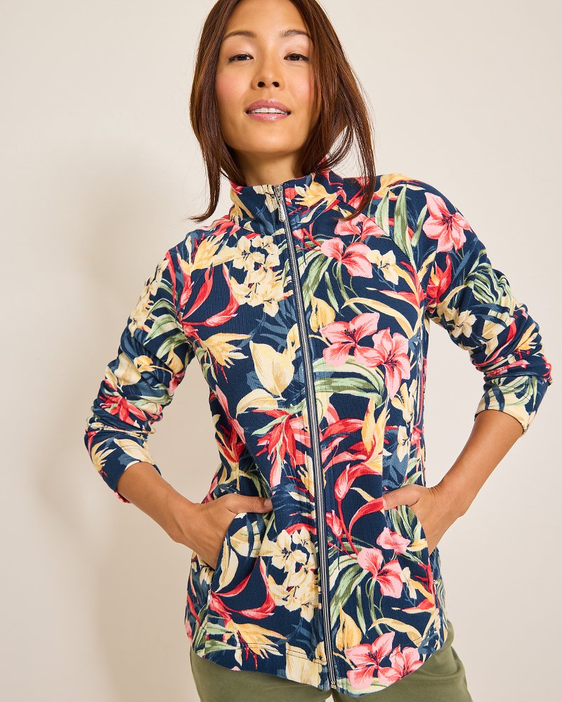 Aruba Flora Amora Full-Zip Sweatshirt