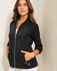 Aruba Diamond Days Embroidered Full-Zip Sweatshirt