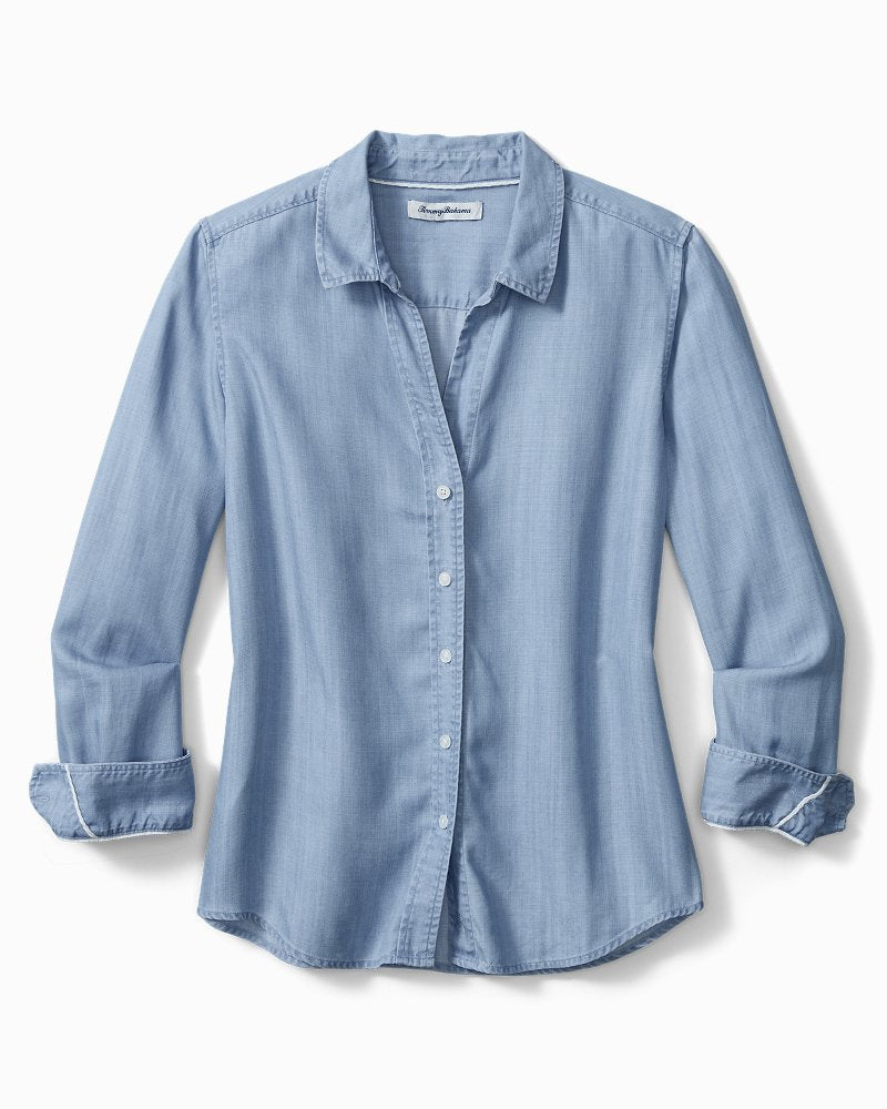 Chambray All Day Long-Sleeve Shirt