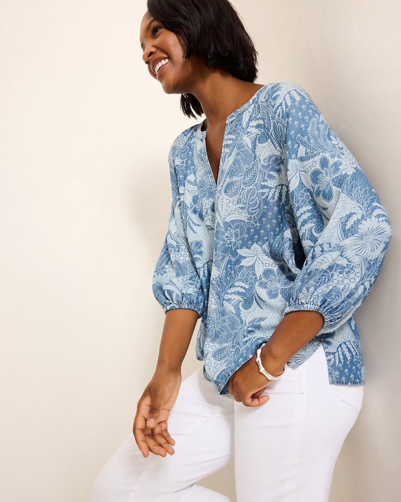 Secret Inlet 3/4-Sleeve Top