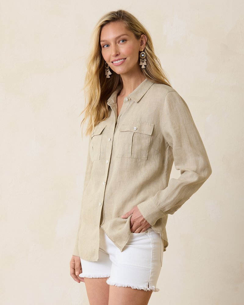 Coastalina Utility Linen Shirt