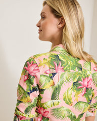 Coastalina Frond Royal Linen Shirt