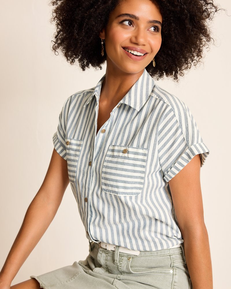 Seaway Stripe Coastal Twill Shirt
