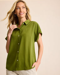 Silk Dolman Camp Shirt