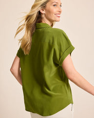 Silk Dolman Camp Shirt