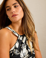 Noche Mar Satin Halter Top