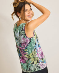 Jungle Jewels Sequin Shell Top
