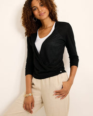 Addison Linen-Blend Cardigan