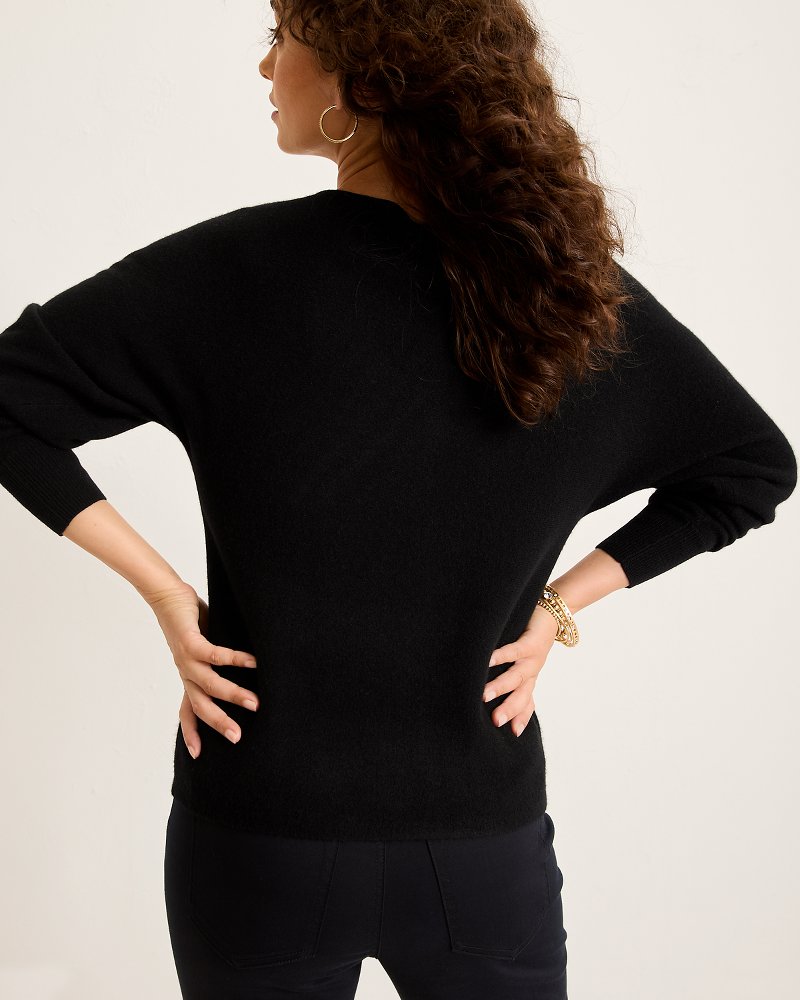 Embellished Pineapple Cashmere-Blend Sweater