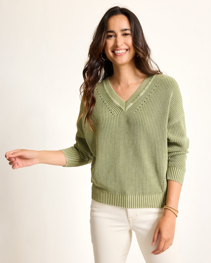 Salt Wash V-Neck Sweater