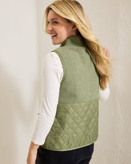 Faux Sherpa Hybrid Vest