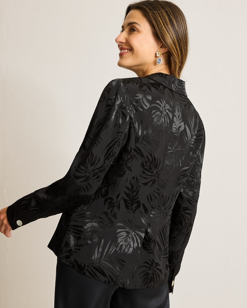 Satin Jacquard Blazer