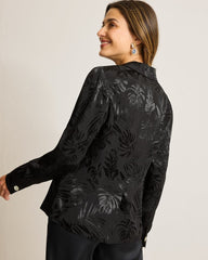 Satin Jacquard Blazer