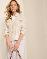 Two Palms Geo Gem Linen Jacket