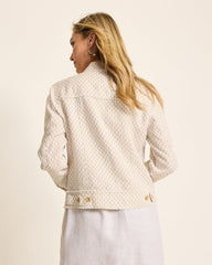 Two Palms Geo Gem Linen Jacket