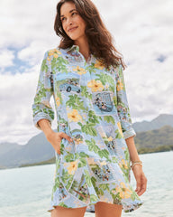 Disney Coastalina Postcard to Paradise Linen Dress