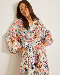Vista Cove Long-Sleeve Midi Dress