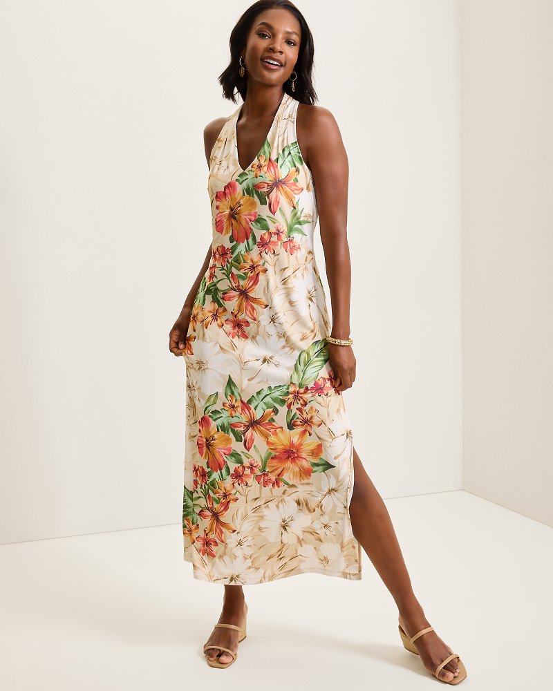 Sandy Solar Bloom Maxi Dress